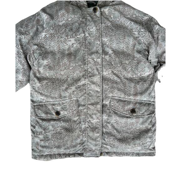 Vintage Woolrich Women’s Goose Down Winter Coat Jacket Green Brown Outdoors S - Picture 3 of 10